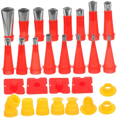 Gadpiparty Ensemble De 28 Applicateurs De Buses De Calfeutrage En Acier Inoxydable Pour Une Utilisation Optimale