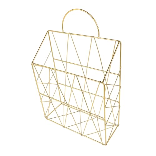 MOTHNUR Mensola a Muro Portaoggetti in Ferro Dorato, Arredamento Nordico Sospeso Salvaspazio, Scaffale Da Parete Per Cucina, Ufficio e Camera Da Letto, Organizer Creativo Per Libri e Oggetti Vari