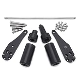 HASkulle Motorcycle Frame Slider Protector Parts No Cut for Kawasaki 2006 2007 ZX10R ZX-10R ZX 10R Body Frame Parts, Black