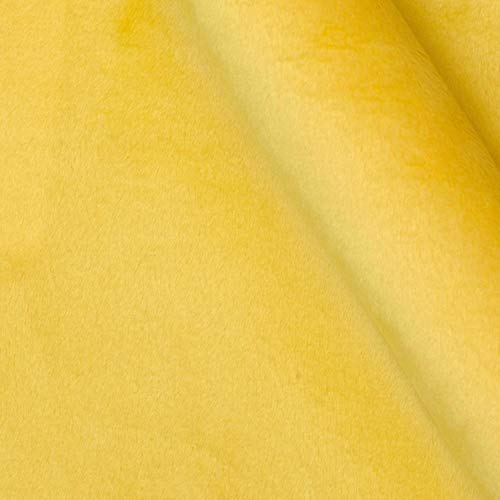 Shannon Minky Solid Cuddle 3 Lemon, Fabric by the Yard