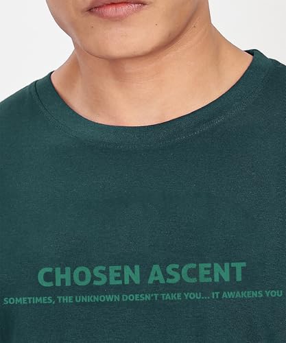 Image of SHODOX Bio-Washed Anti Bacterial 100% Pure Cotton Men's Oversized Aesthetic Premium Printed T-Shirt | Cozy Soft, Less Wrinkles Loose Fit, Drop Shoulder, Korean Baggy Style Tees for Mens