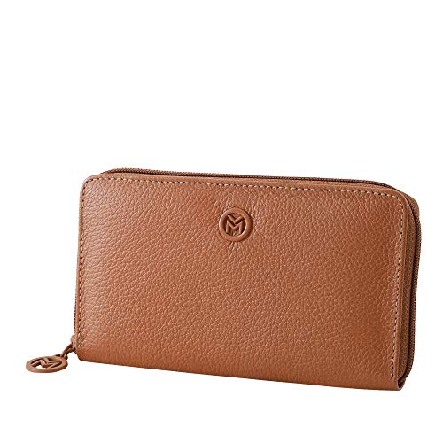 Carteira Feminina Couro Porta Notas, Cartões e Moedas 556 (Caramelo)