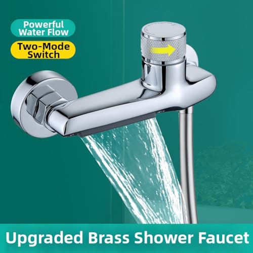 Robinet de baignoire chaud et froid avec interrupteur de douche - 5