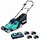 Makita Akku Rasenmäher 36 V mit 2 x 18 V Li-Ion 3AH Batterien