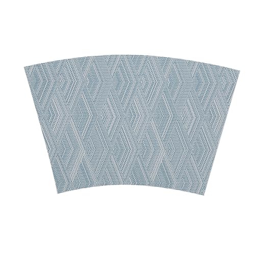 Set de table tissé et résistant à motif géométrique losanges bleu vert 29x44cm