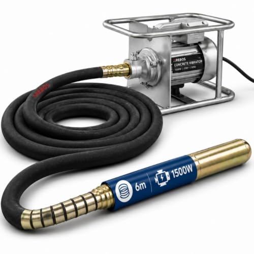 Arebos Vibrateur pour béton | 1500 W...