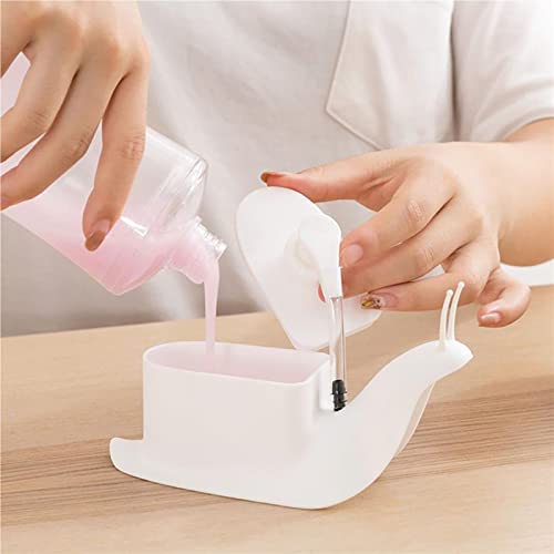 Distributeur savon escargot marron anti-gaspillage pour douche et lavabo - 3