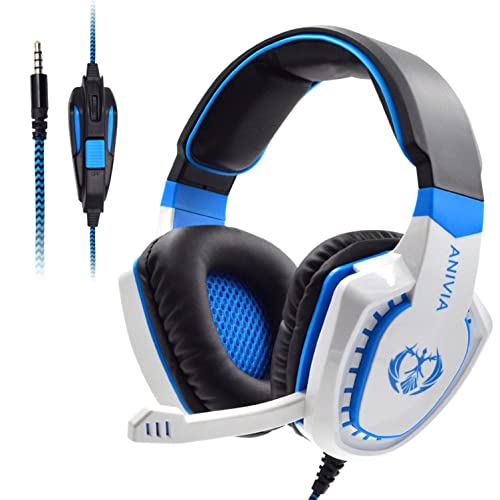 Headphones Wireless Bluetooth Headset Earphones for Kids Women Men,Anivia AH28 Head-Mounted 3.5 Interface Computer Gaming Stereo Road Gaming Wired Headset,Ideal Christmas Gift