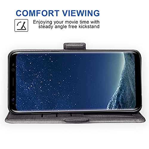 Funda para Samsung S8 Plus que protege la pantalla y guarda tarjetas 4