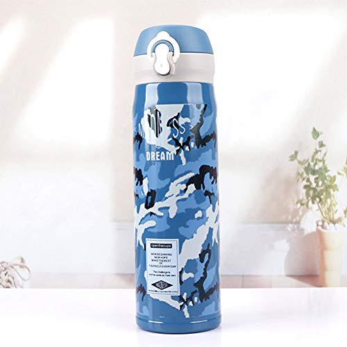 LFKBWB Thermos cup Insulated Military Creative cup outdoor sports camouflage thermos Flasks Vacuum kettle my portable sports water bottle
