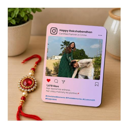 Image of PRINT BHARAT Rakhi for Brother with Coaster, Kumkum & Chawal | Traditional Beaded Thread Rakhi with Royal Kalai Thread | Raksha Bandhan Gift Hamper