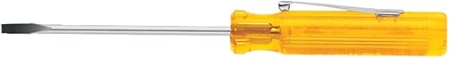 Klein Tools A131-2 - Destornillador de cabeza plana de 18 pulgadas con punta trapezoidal, clip de bolsillo, vástago redondo de 2 pulgadas y mango