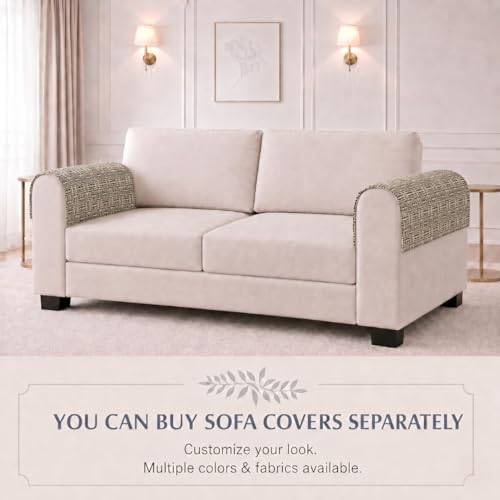 Image of STITCHNEST 'Nomad Weave Collection' Sofa Armrest Cover | Elegant Jacquard Fabric, Washable & Durable for Modern Living (18 x 22 Inches) 21
