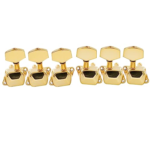 Musiclily 3L3R Semi-Sellado Clavijas de Afinación de Guitarra Clavijero de Repuesto para Guitarra...