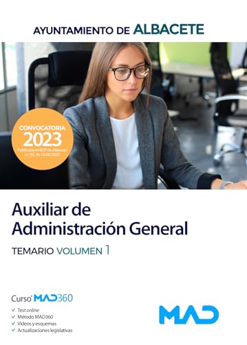 Portada de Auxiliar de Administracion General. Temario Volumen 1 Ayuntamiento de