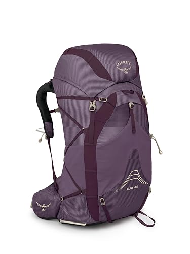 Osprey Eja 48L Women's Ultralight Backpacking Backpack, Purple Dusk,WXS/S