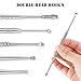 Ear Wax Removal Kit, 6-in-1 Ear Pick Tools Curette Cleaner Reusable Ear Cleaner, Medical Grade Stainless Steel Ear Wax Remover with Storage Box
