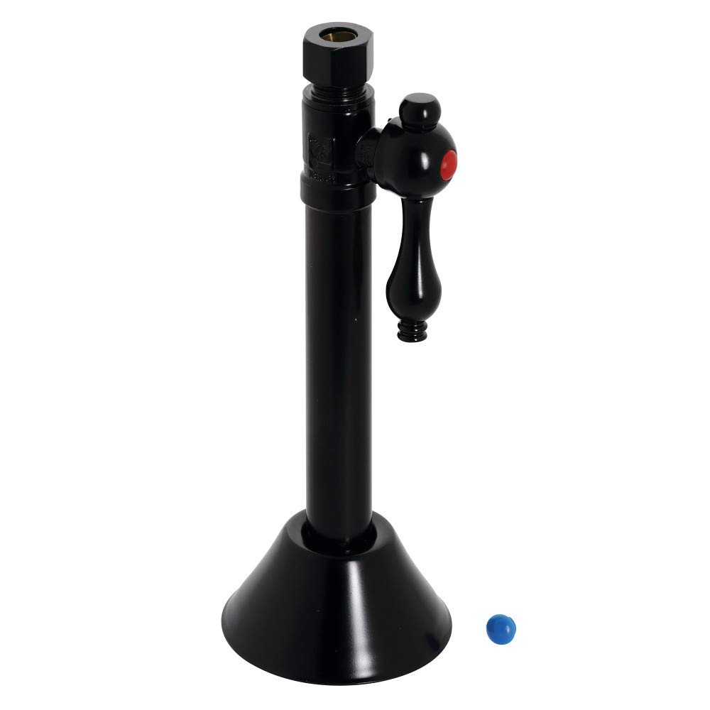 Sucette vintage en laiton Kingston Noir mat 1/2" anti-corrosion