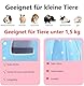 KOMUNJ Kleintier-Winterhaus, multifunktionales Warmes Bett, Winter Gemütliches Kleintierbetten, Für Zwergkaninchen, Chinchilla, Hamster, S, Blau