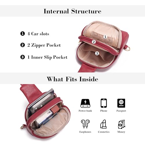 Image of INICAT Lightweight Small Crossbody Sling Bag for Women | Mini Travel Purse,Multi-pocket with Card Slots,Durable Vegan Leather,Everyday Carry
