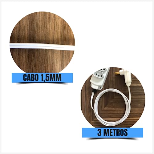 Extensão Elétrica 3 Metros Plug 90° 3 Tomadas 20 amperes