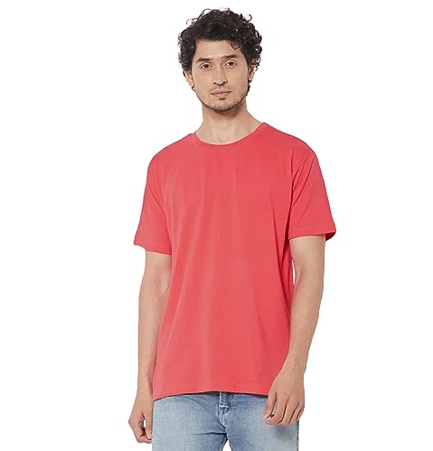 Image of Sleepynuts Men's Regular Fit Round Neck Half Sleeves Solid Casual Wear T-Shirt