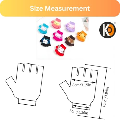 Image of K D Baby Gloves Winter Warm Knitted Mittens for Kids | Lovely Soft Mutthi Gloves (Pack of 6 Pairs,03 Month to 12 Months) (Pack of 03 pcs Pair)