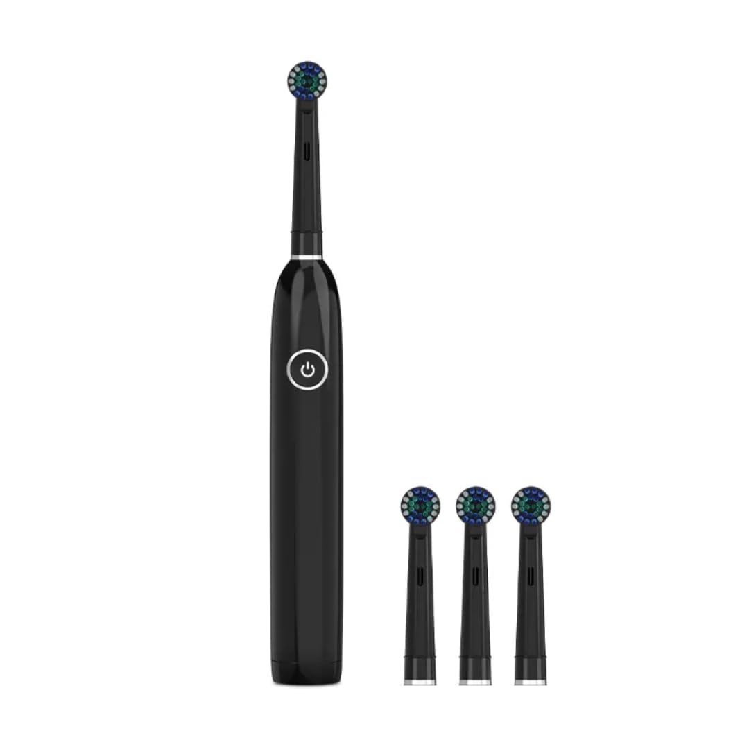 INVIGO 360° Rotating Electric Toothbrush | Oscillating Pro with 5 Cleaning Modes, Extra 3 Brush Heads, USB Rechargeable | Suitable For Men, Women & Kids (BLACK)-image-22