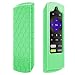 Fintie Remote Case for Roku Express 3930 (2019)/3900, Premiere+ 3921 (2019)/Premiere 3920, Streaming Stick+ 3810/Stick 3800 Remote, Casebot (Honey Comb) Shockproof Silicone Cover, Green Glow