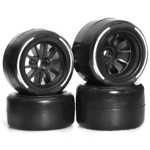 Pneu Course Tamiya F1 1/10 Pièces Réparation Modification Roue Hexagonale 14mm Voiture RC 4pcs