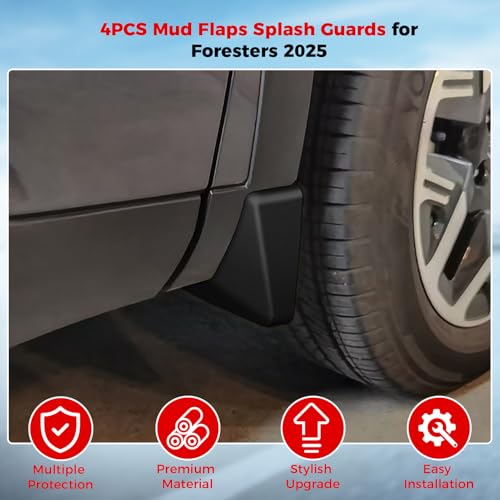 Image of 4PCS Mud Flaps Splash Guards, 2025 Mud Flaps, Protect Car from Scratches, Crafted from ABS Material, No Drilling Required, Decorate and Protect Car Paint
