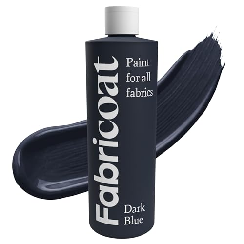 Fabricoat Black Fabric Upholstery Paint & Dye | 250ml / 8.5 fl oz | Black - Restore or Change Color of Couches Chairs Upholstery Car Interiors Clothing - Soft Flexible Finish