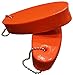 2 Pack Jumbo Vinyl Coated Orange Floating Keychain Key Floats -Made in The USA- (Orange)