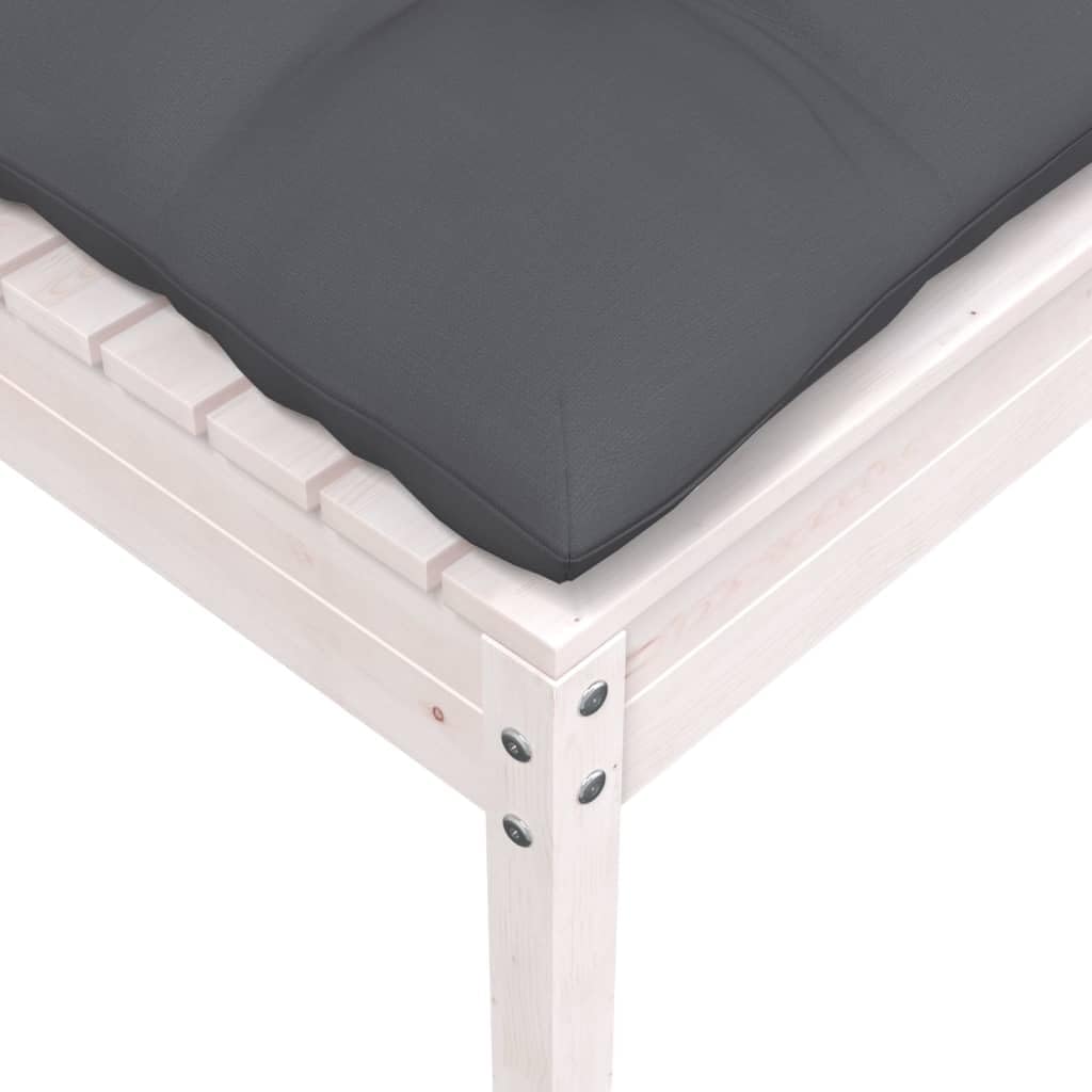 Générique Salon de Jardin Modulable 9 Pièces en Bois de Pin Massif avec Coussins Anthracite – Ensemble Canapé d'angle, Central et Table pour Terrasse, Jardin, Balcon | Confortable et Design