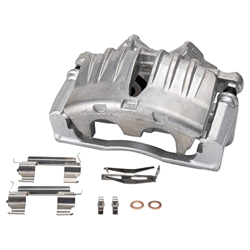 Image of TRQ Front Left Brake Caliper w /Bracket Drivers Side