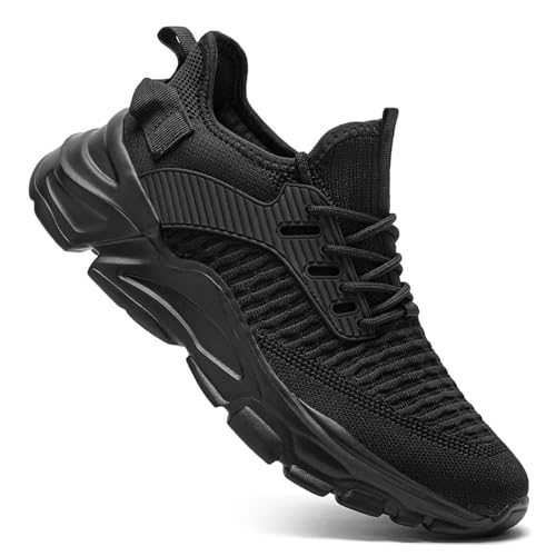 Men's Slip on Walking Shoes Tennis Running Sneakers Lightweight Breathable Casual Soft Sole Comfort Work Gym Trainers3