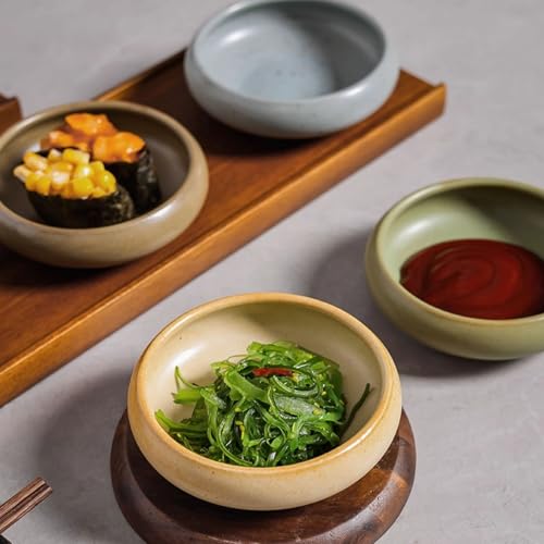gC3yF6wP Snack Plate Side Dish Plates Ceramic Dipping Bowls and Small Condiment Dishes are Used for Preparing Various Sauces - Thumbnail 5