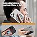 OPSO Magnetic Phone Ring Holder for MagSafe, 360 Degree Rotation Silicone Finger Ring Grip Stand Holder, Adjustable Kickstand, Compatible with iPhone 16 15 14 13 12/Pro/Max, Samsung and All Smartphone