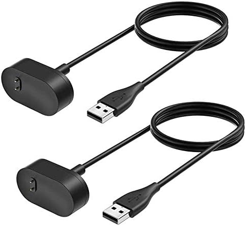 EZCO 2-Pack Compatible with Fitbit Inspire HR/Inspire Charger Cable (NOT for Inspire 2), 3.3 Ft USB Replacement Charging Dock Stand Station Compatible with Fitbit Inspire HR Smart Watch