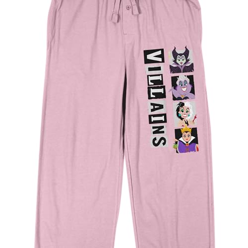 Disney Villains Sleep Pant Screen Print on Pink Adult2