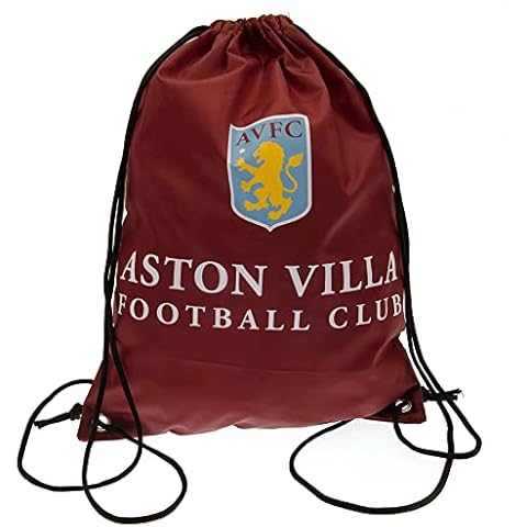 Aston Villa F.C. Gym Bag CR Official Merchadise, Claret, - approx 43cm x 33cm flat, 42029211 Cover