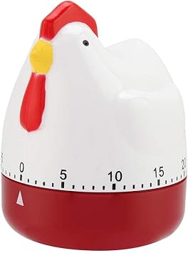 Mechanical Kitchen Timer, Lovely Chicken Design, 60 Minute Countdown, Home Decor Cooking Reminder Cute Manual Countdown Timer
