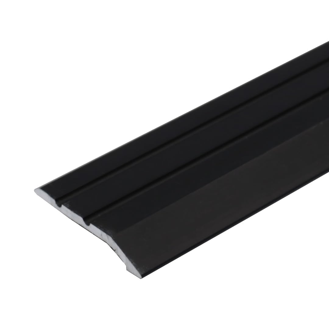 A01 30mm Anodised Aluminium Door Threshold Ramp Profile - Black, 0.9m