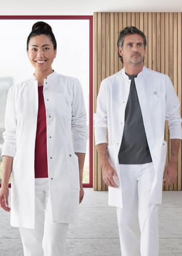 BP 1746-684-21- Arztkittel für Frauen, Langarm mit Stretcheinsätzen, 200,00 g/m² Stoffmischung mit Stretch, weiß, 42n – Bild 4