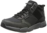  SKEAJ #Skechers Metco, Zapatillas Altas para Hombre, Negro(Black Charcoal Leather W/Mesh Bkcc)) ,47.5 EU