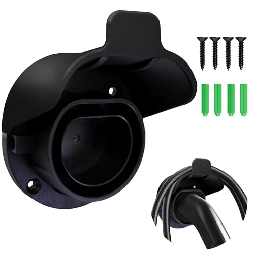 Type 2 Ev Charger Holder Ev Cable Tidy Wall Mount Ev Charging Cable Organiser for Electric Car,Strong Plug Holder for IEC 62196-2,Charging Cable Tidy Management for Wall Bracket Indoor Outdoor Use