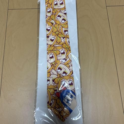 ポプテピピック クソ使いやすいネクタイ ポプ子総柄 with P