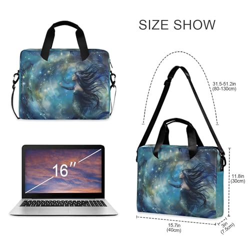 Bolsa maletín para laptop Alaza Mermaid Nebula 13-15.6 pulg miniatura 4