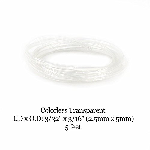 Hilitchi 20-Feet 4 Color Transparent Petrol Fuel Line Hose Lubricant Of 4 Sizes Tubing For Weedeater Chainsaw Common 2 Cycle Small Engines #TOP5