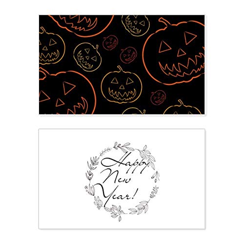 Carte de bénédiction citrouille Halloween souvenir et carte commémorative Nouvel An